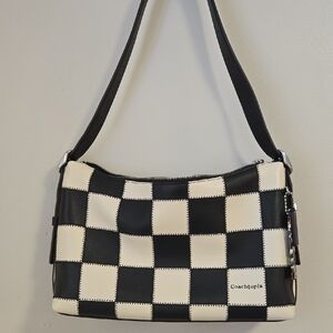 Coachtopia Checkered Slouchy Alter Ego Shoulder Bag